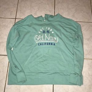 old navy , light blue hoodie.